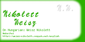 nikolett weisz business card